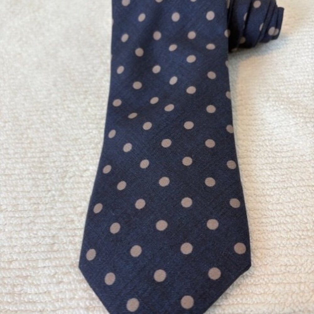 Daniel Cremieux Polka Dot 100% Silk Neck Tie Made In Italy W 3" L 59"